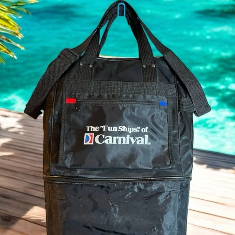 Expandable Carnival Cruise Travel, Airport Friendly, Handy 5 Wheel Flexible Bag!